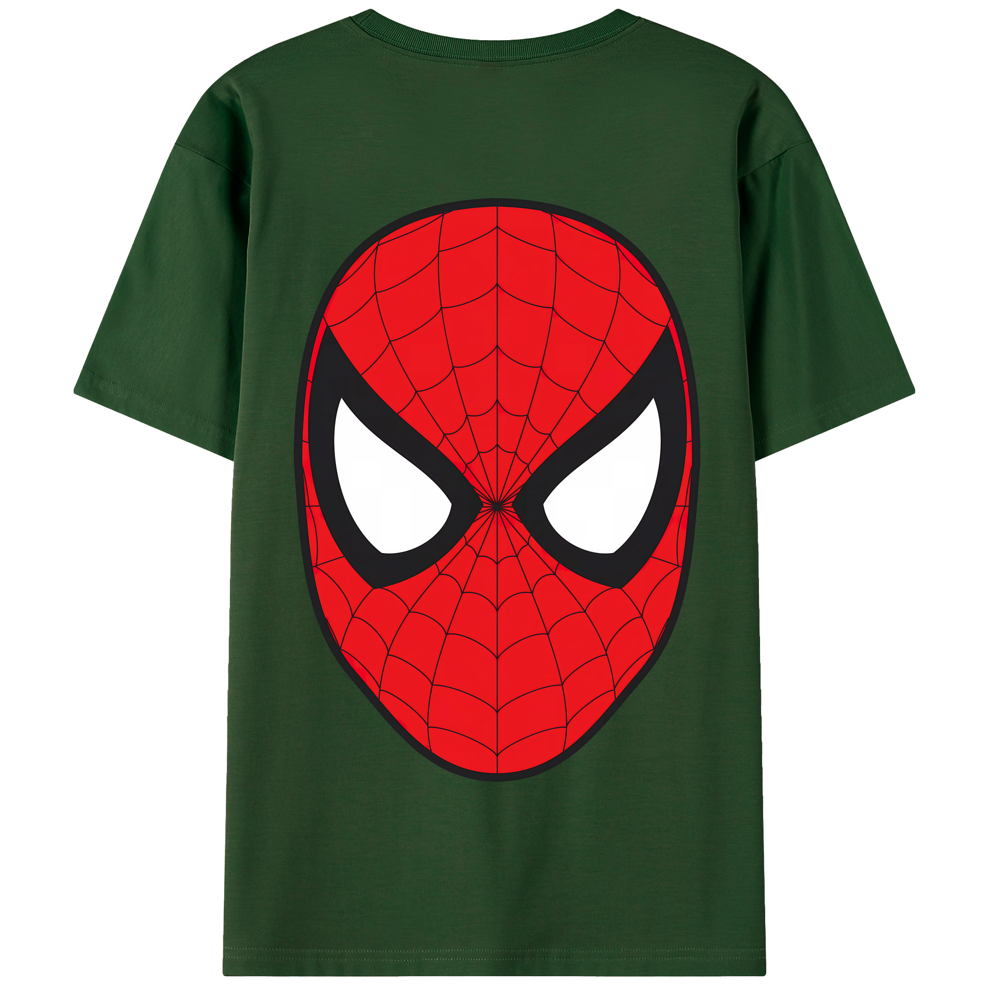 （画像用） Spider Man スパイダーマン 綿100％半袖Tシャツ（背面プリント）